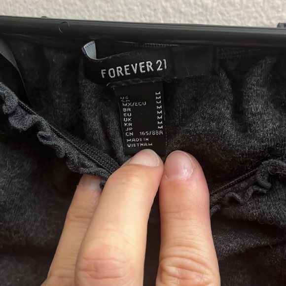 Adorable gray shirt with ruffle detail- $10! - Picture 3 of 4